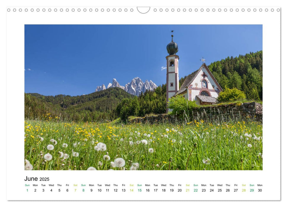 Longing for South Tyrol (CALVENDO Monthly Calendar 2025)