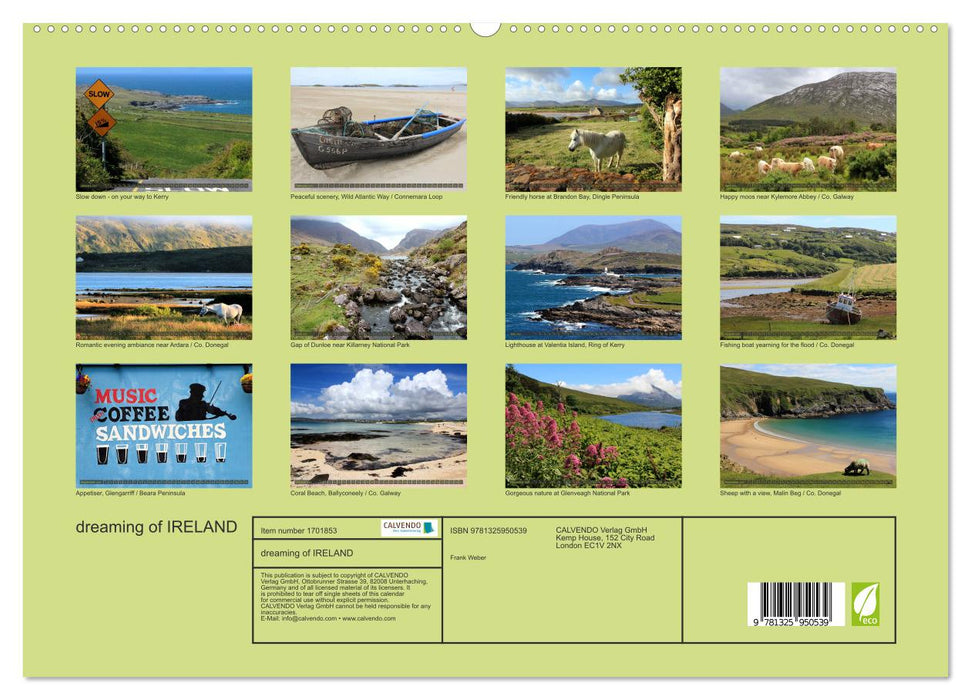 dreaming of IRELAND (CALVENDO Premium-Calendar 2025)