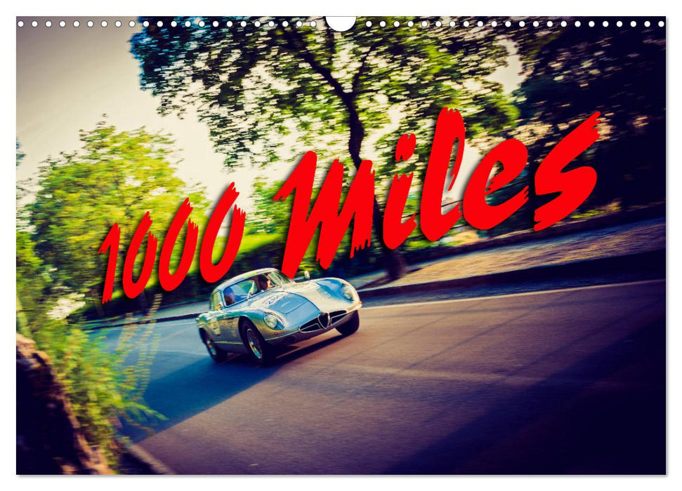 1000 Miles (CALVENDO Monthly Calendar 2025)