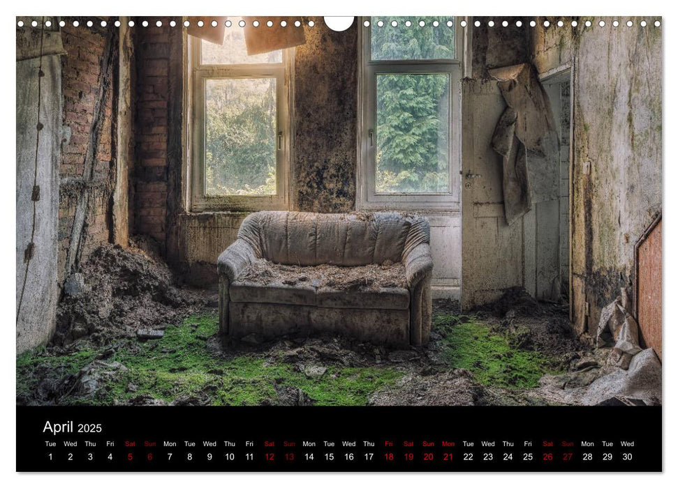 Abandoned Places in Germany (CALVENDO Monthly Calendar 2025)