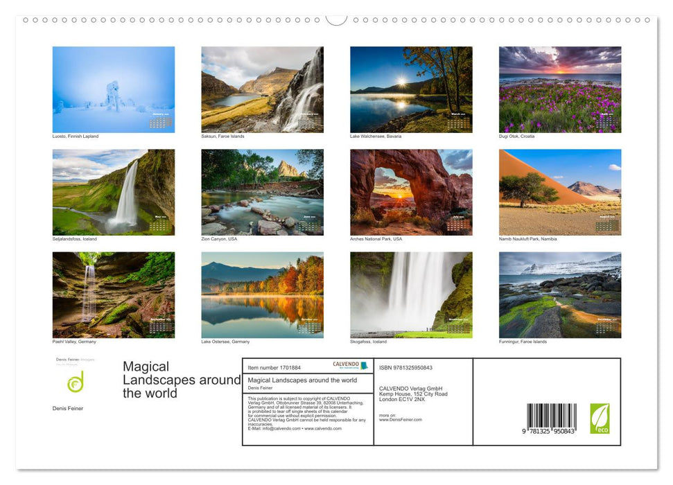 Magical Landscapes around the world (CALVENDO Premium-Calendar 2025)