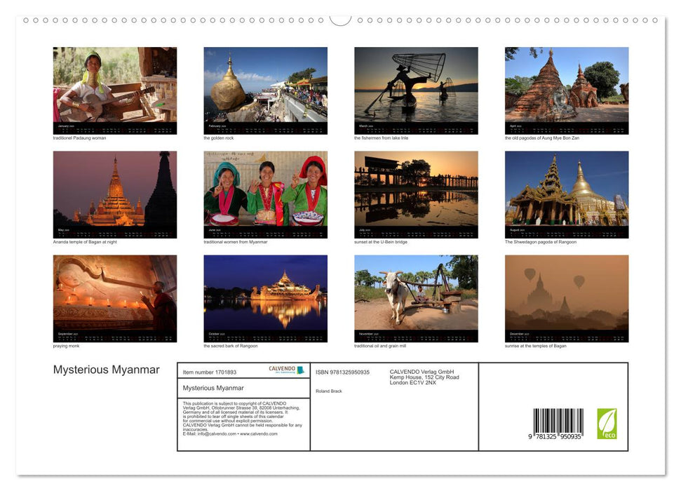 Mysterious Myanmar (CALVENDO Premium-Calendar 2025)