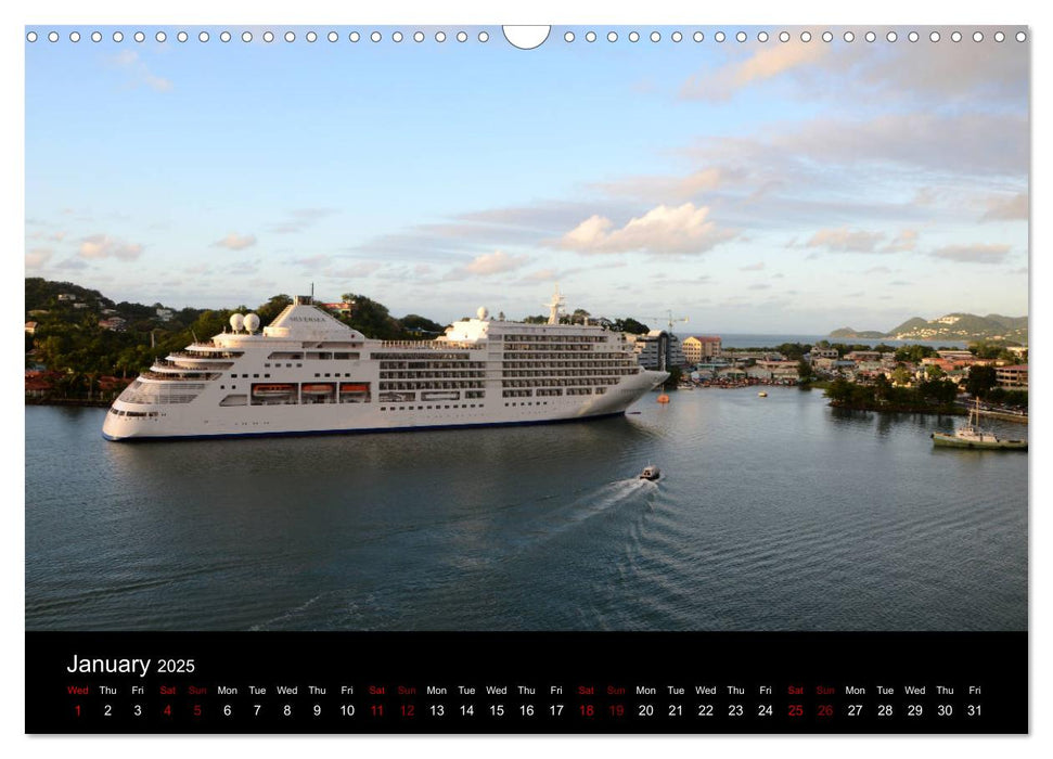 Cruise Caribbean (CALVENDO Monthly Calendar 2025)