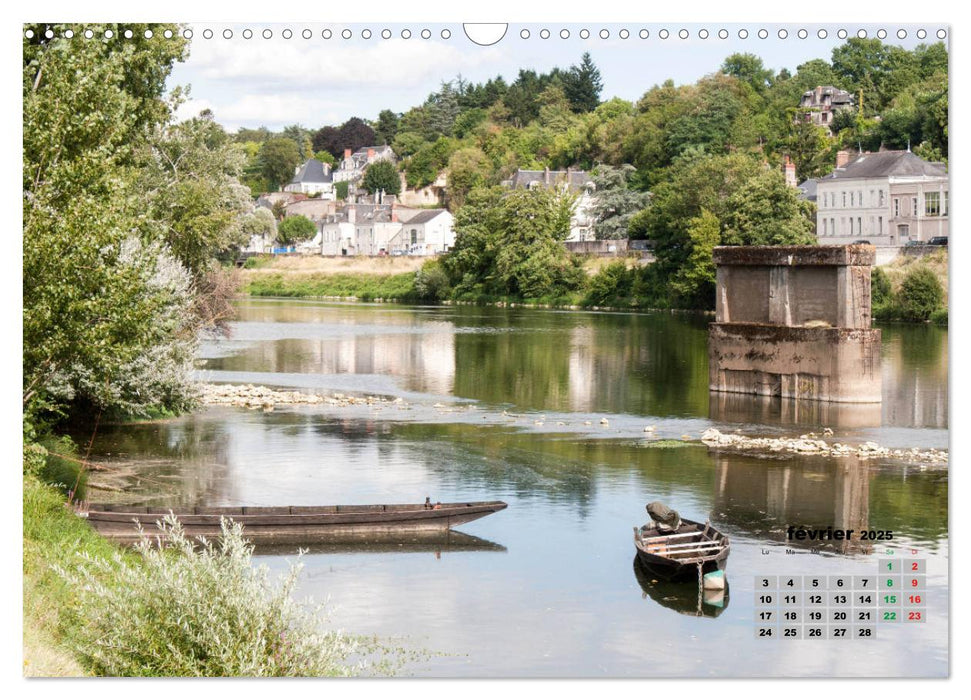 Bords de Loire Ville d'Amboise (CALVENDO Calendrier mensuel 2025)