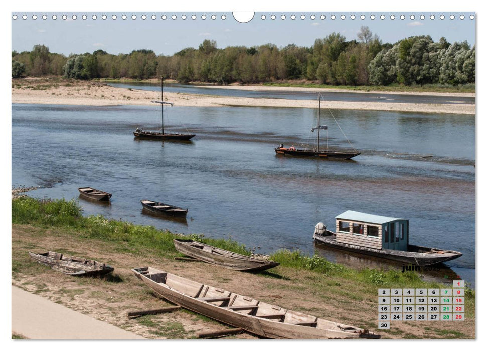 Bords de Loire Ville d'Amboise (CALVENDO Calendrier mensuel 2025)