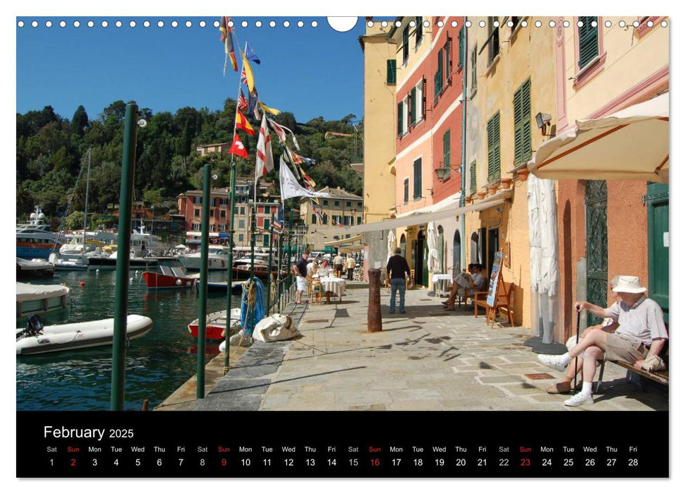 Portofino the Italian Riviera (CALVENDO Monthly Calendar 2025)