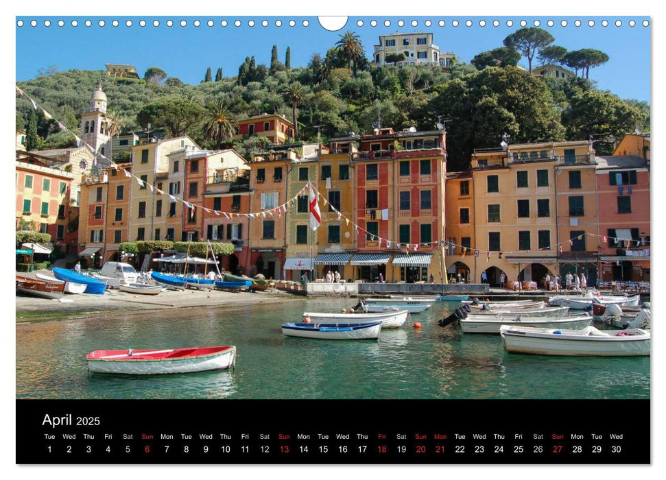 Portofino the Italian Riviera (CALVENDO Monthly Calendar 2025)