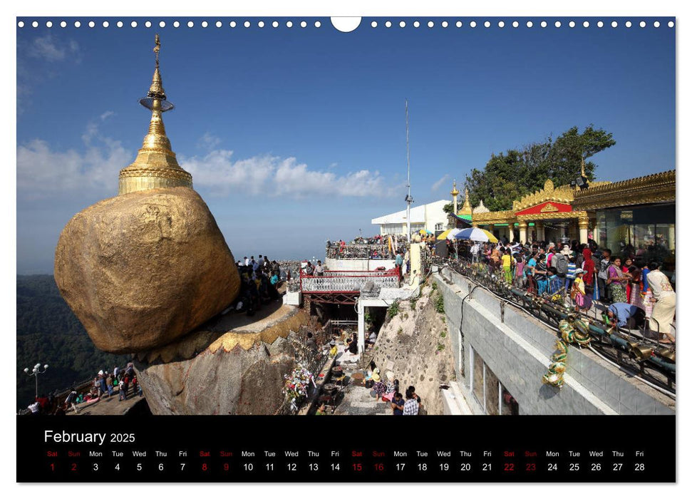 Mysterious Myanmar (CALVENDO Monthly Calendar 2025)