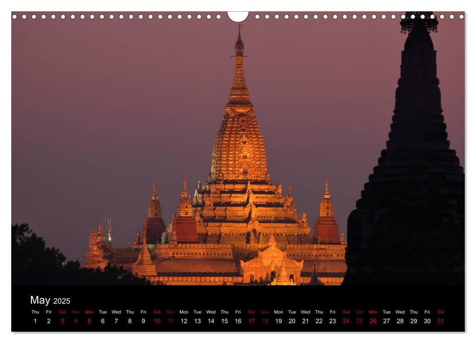 Mysterious Myanmar (CALVENDO Monthly Calendar 2025)