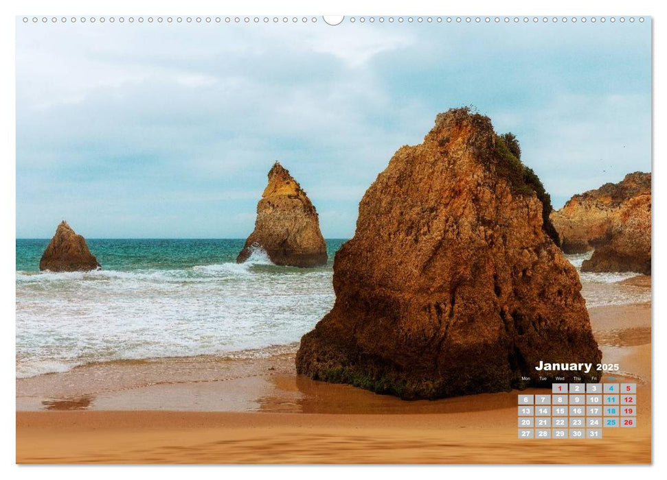 ALGARVE Portugals red coast (CALVENDO Premium-Calendar 2025)