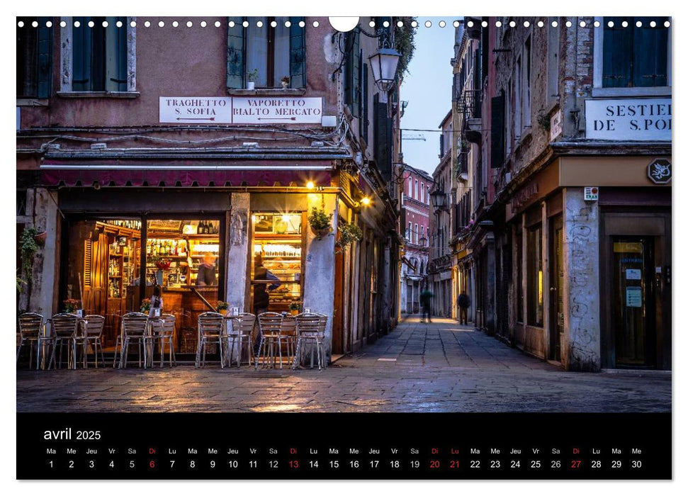 Venise - Ville Magique (CALVENDO Calendrier mensuel 2025)