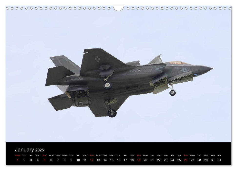 Lockheed Martin F35 Stealth Fighter (CALVENDO Monthly Calendar 2025)