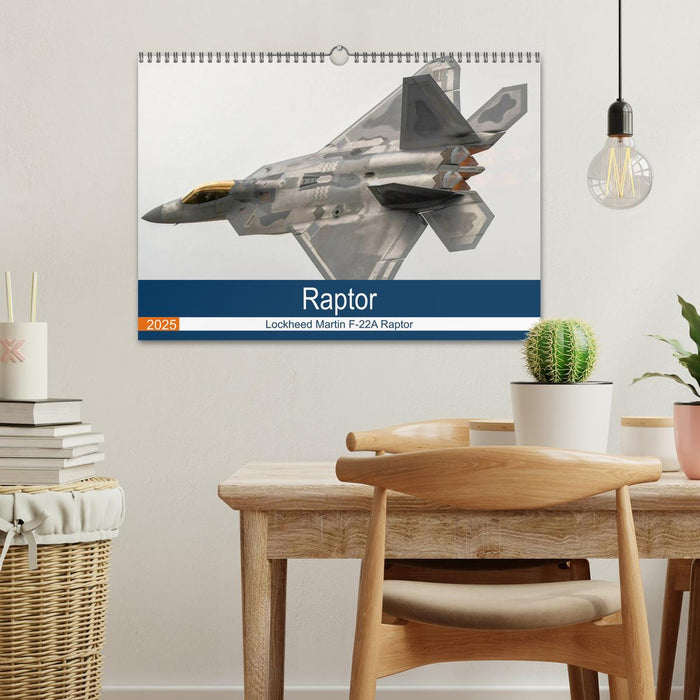 Lockheed Martin F-22A Raptor (CALVENDO Monthly Calendar 2025)