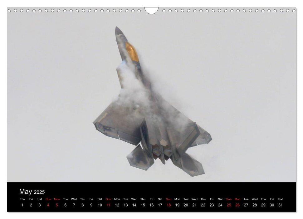 Lockheed Martin F-22A Raptor (CALVENDO Monthly Calendar 2025)