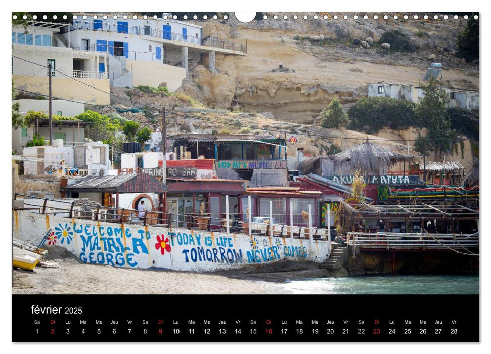 Paysages de Crète (CALVENDO Calendrier mensuel 2025)