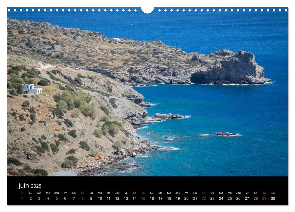 Paysages de Crète (CALVENDO Calendrier mensuel 2025)