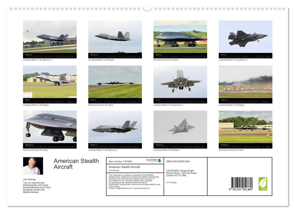 American Stealth Aircraft (CALVENDO Premium-Calendar 2025)