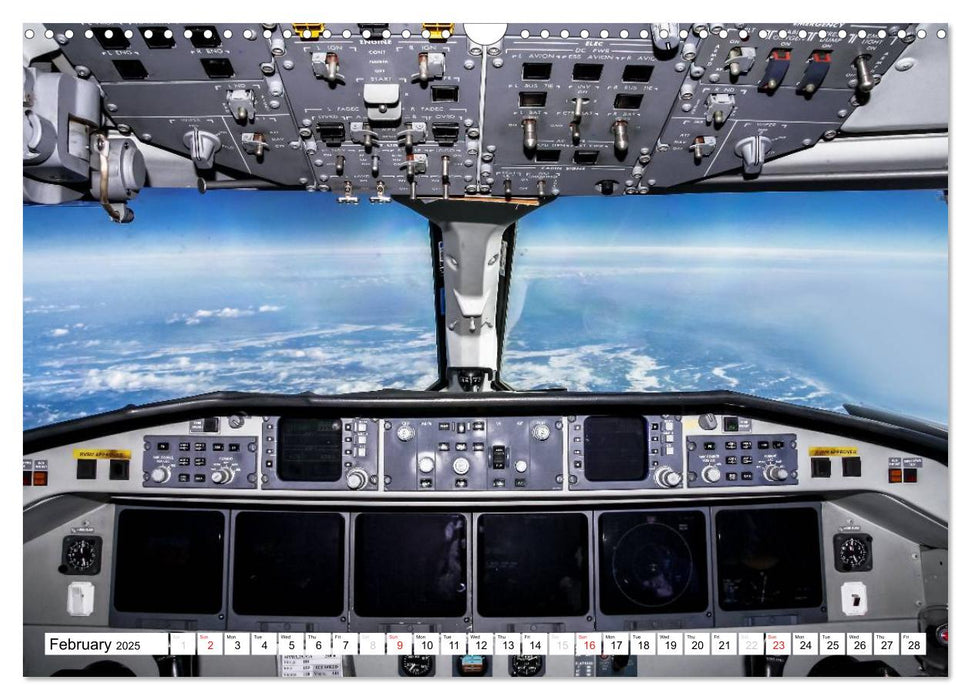 Cockpit sights (CALVENDO Monthly Calendar 2025)