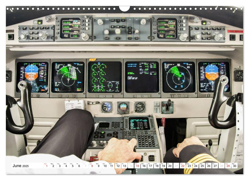 Cockpit sights (CALVENDO Monthly Calendar 2025)