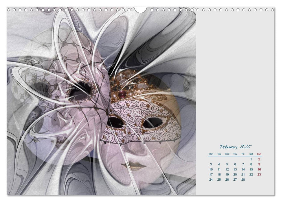 Pictures in Fractals (CALVENDO Monthly Calendar 2025)