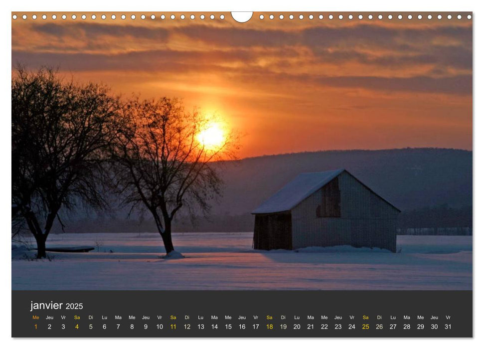 Regard sur les saisons du Québec (CALVENDO Calendrier mensuel 2025)