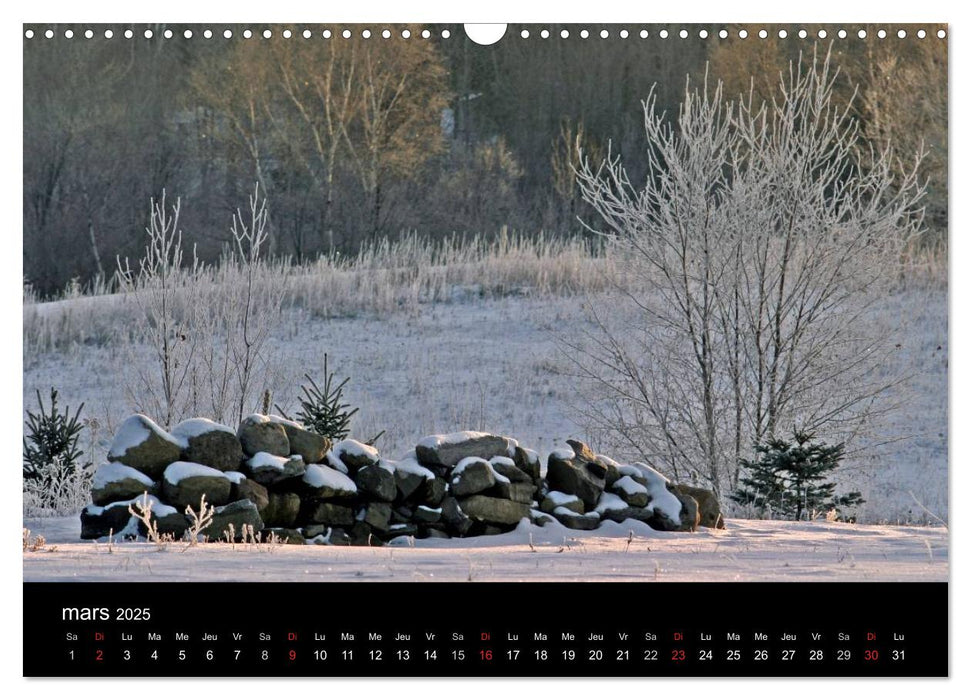 Regard sur les saisons du Québec (CALVENDO Calendrier mensuel 2025)