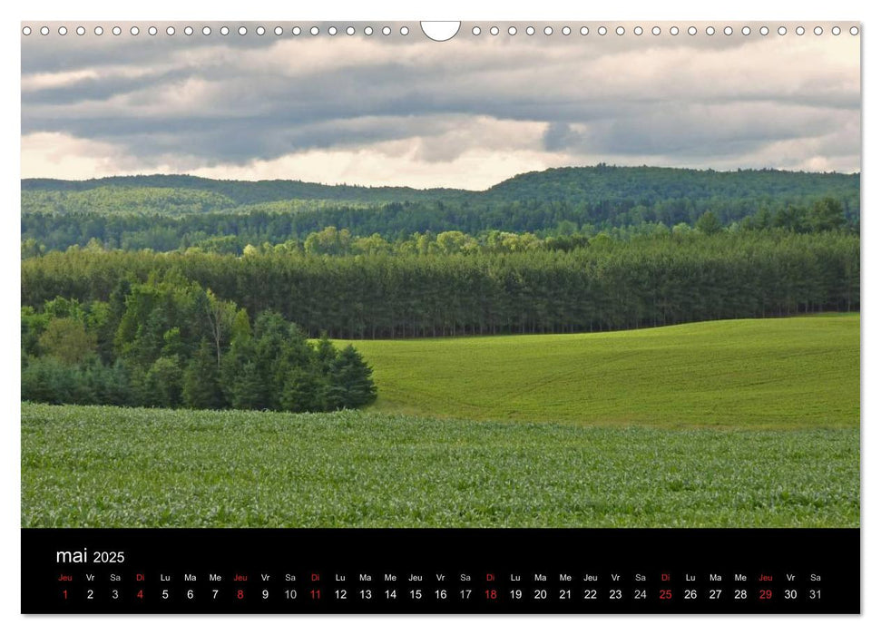 Regard sur les saisons du Québec (CALVENDO Calendrier mensuel 2025)