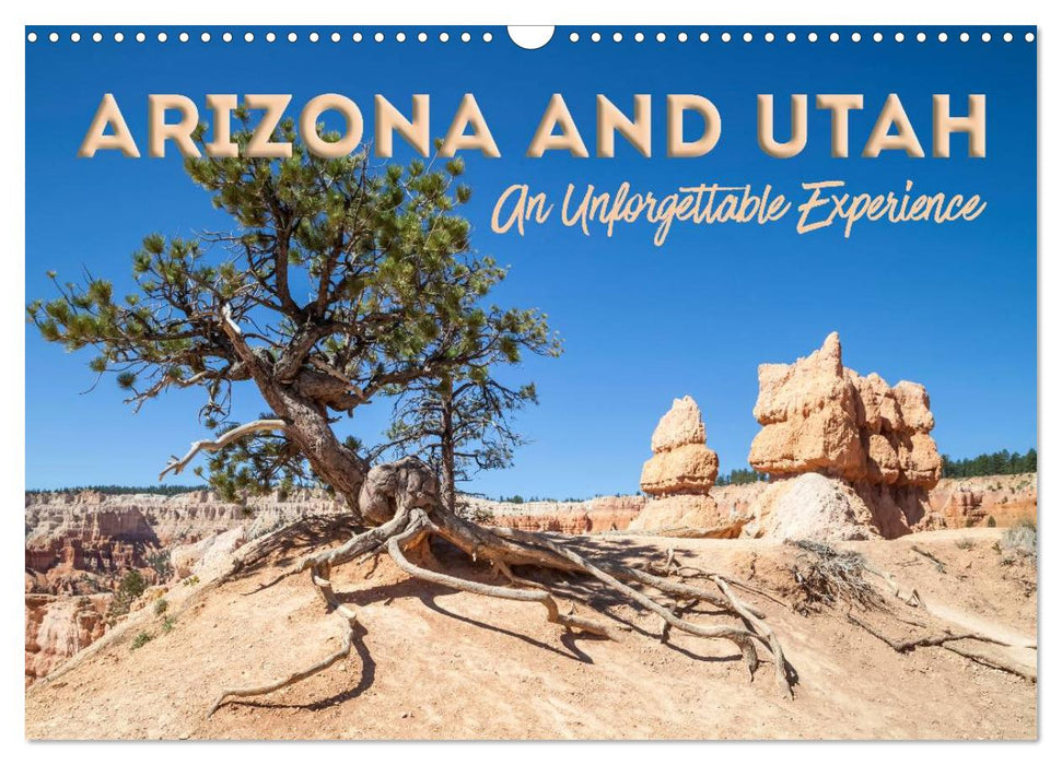 ARIZONA AND UTAH An Unforgettable Experience (CALVENDO Monthly Calendar 2025)