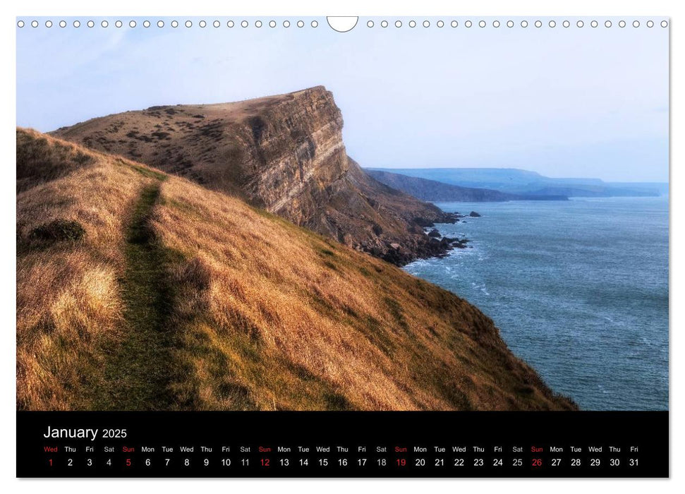 Jurassic Coast South England (CALVENDO Monthly Calendar 2025)