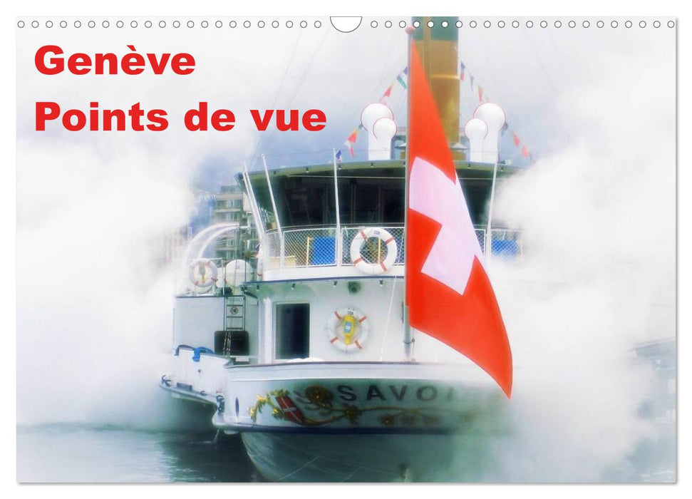 Genève Points de vue (CALVENDO Calendrier mensuel 2025)