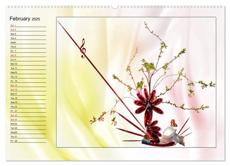 Enchanting Ikebana (CALVENDO Premium-Calendar 2025)