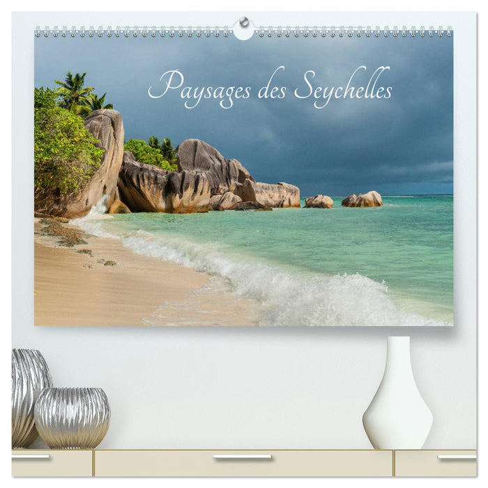 Paysages des Seychelles (CALVENDO Calendrier supérieur 2025)