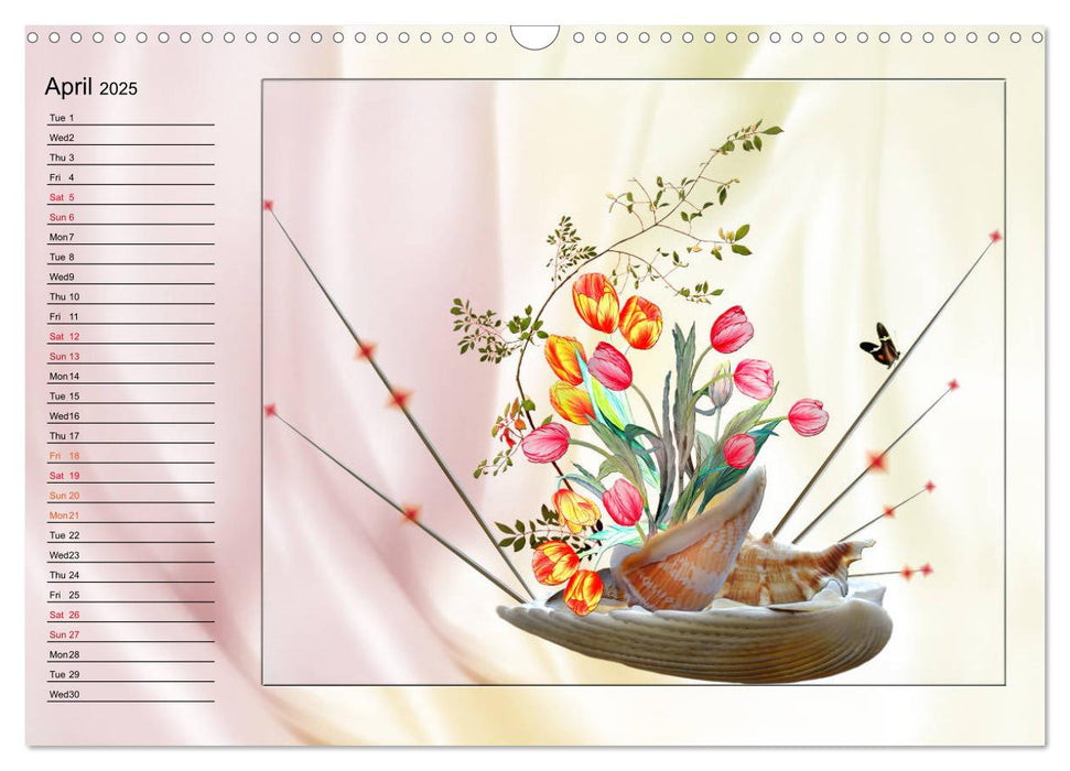 Enchanting Ikebana (CALVENDO Monthly Calendar 2025)