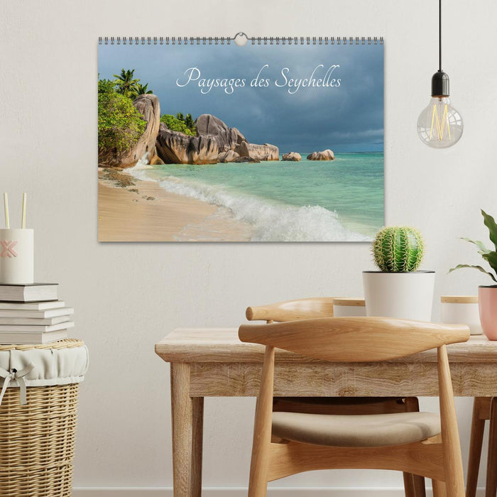 Paysages des Seychelles (CALVENDO Calendrier mensuel 2025)