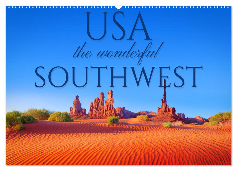 USA the wonderful Southwest (CALVENDO Monthly Calendar 2025)