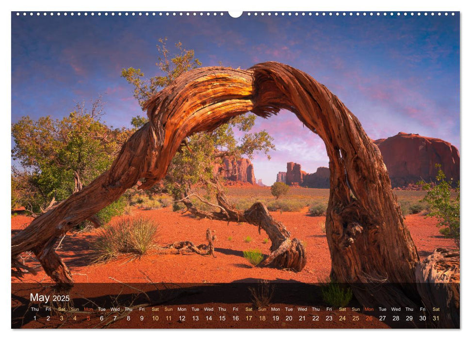 USA the wonderful Southwest (CALVENDO Monthly Calendar 2025)