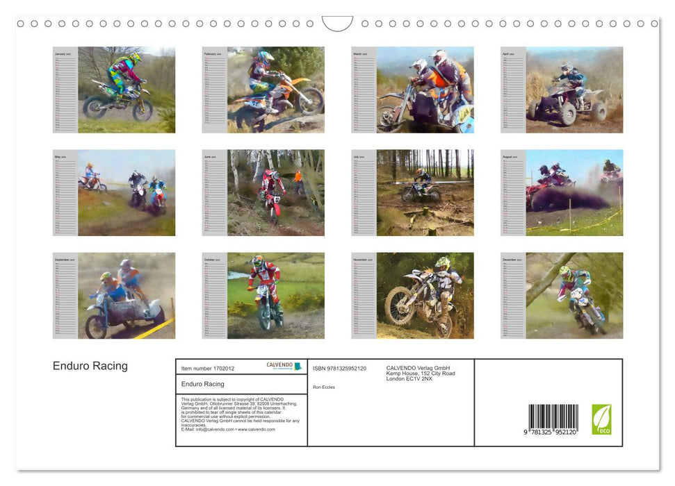 Enduro Racing (CALVENDO Monthly Calendar 2025)