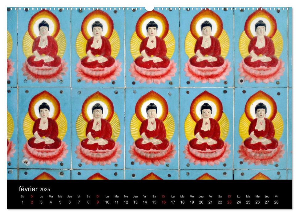 Bouddha Le Maître de Zen (CALVENDO Calendrier supérieur 2025)