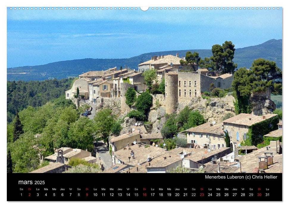 Villages Pittoresques de Provence (CALVENDO Calendrier supérieur 2025)