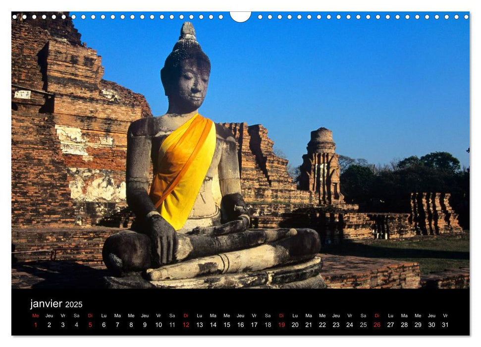 Bouddha Le Maître de Zen (CALVENDO Calendrier mensuel 2025)