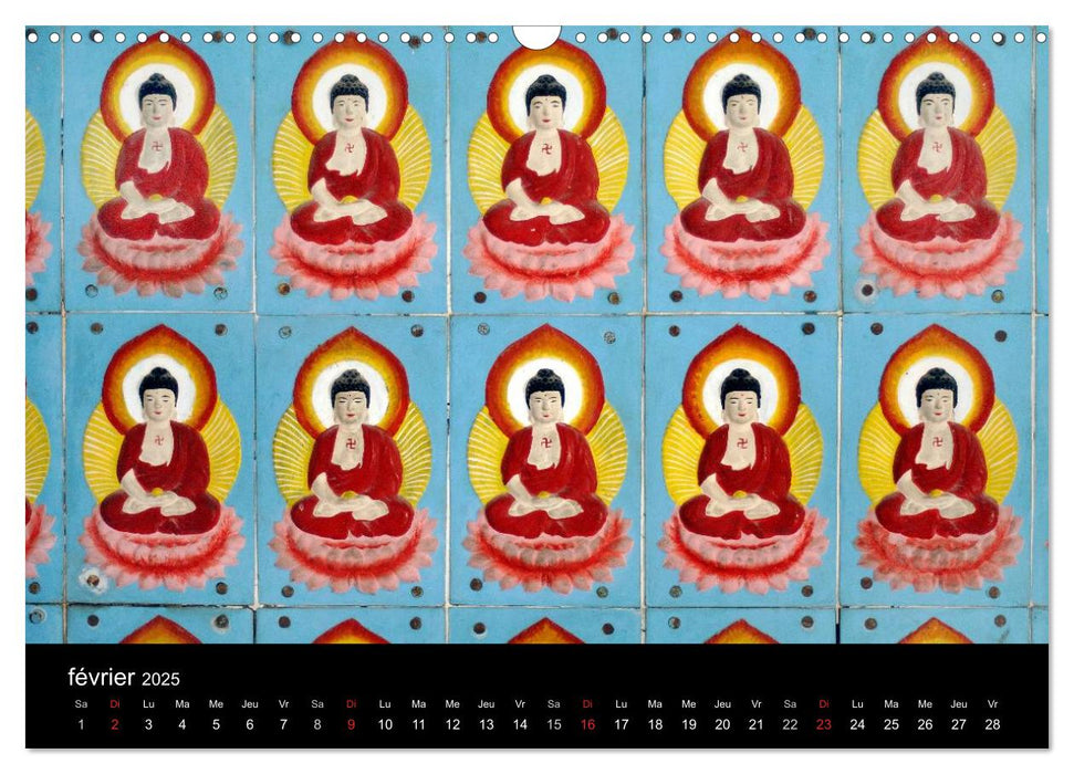 Bouddha Le Maître de Zen (CALVENDO Calendrier mensuel 2025)