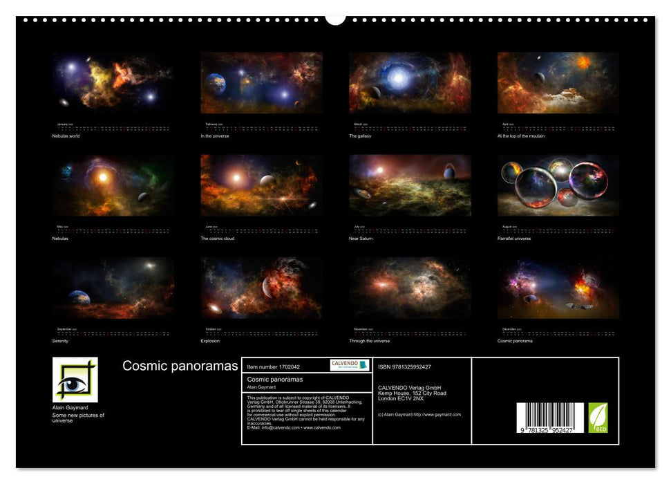 Cosmic panoramas (CALVENDO Premium-Calendar 2025)