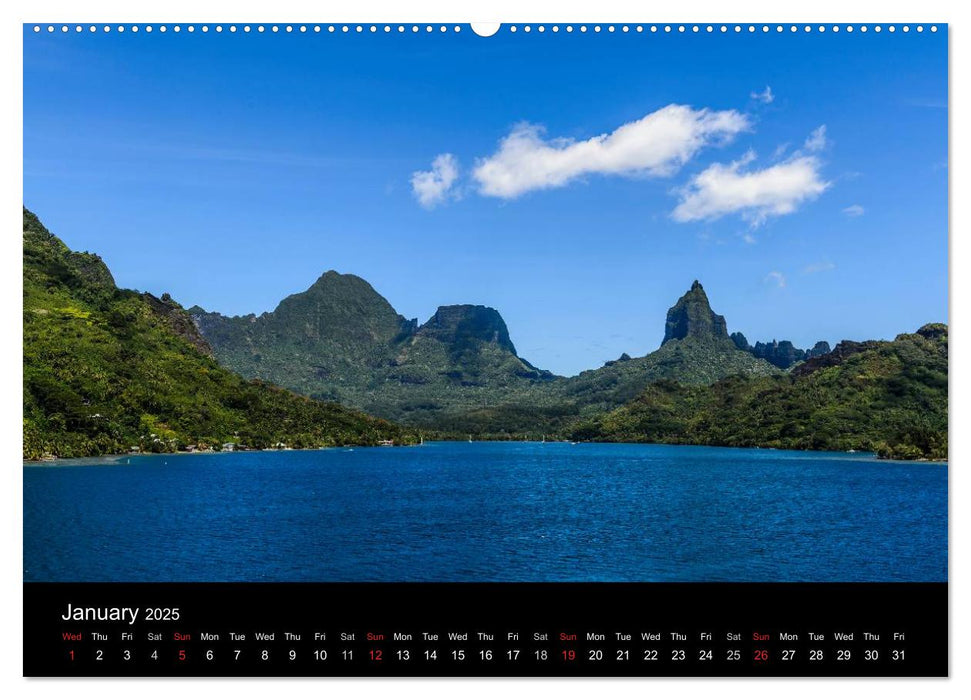 Bora Bora, Paradise islands (CALVENDO Premium-Calendar 2025)