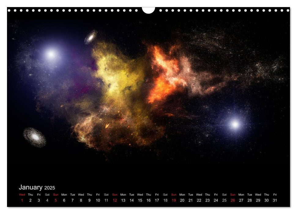 Cosmic panoramas (CALVENDO Monthly Calendar 2025)