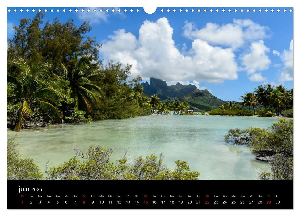 Polynésie française - Magie des îles (CALVENDO Calendrier mensuel 2025)