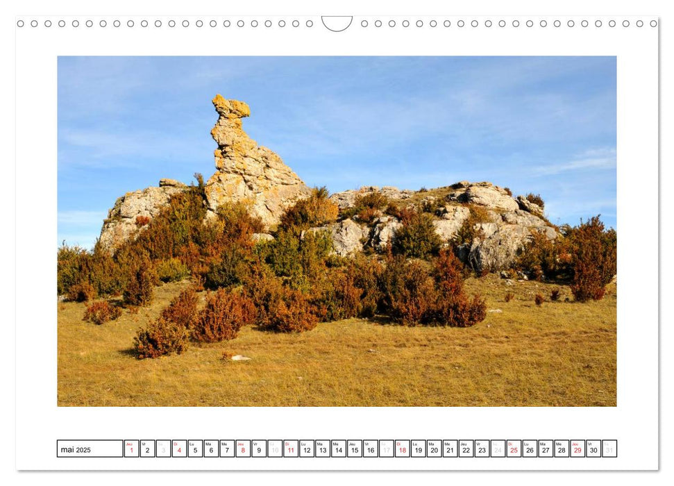 Terre du Larzac (CALVENDO Calendrier mensuel 2025)