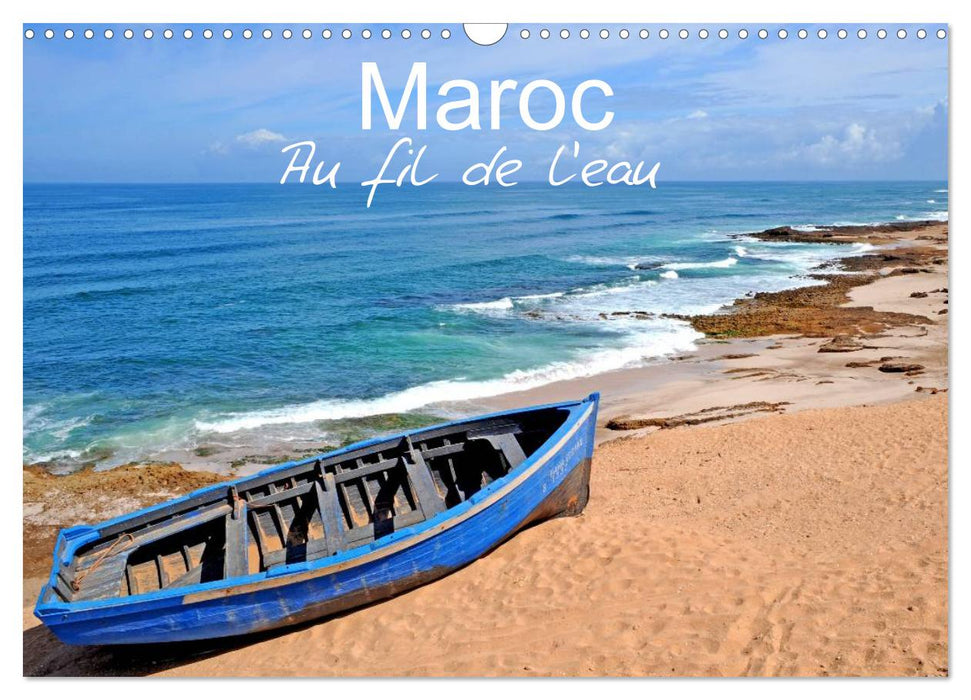 Maroc Au fil de l'eau (CALVENDO Calendrier mensuel 2025)