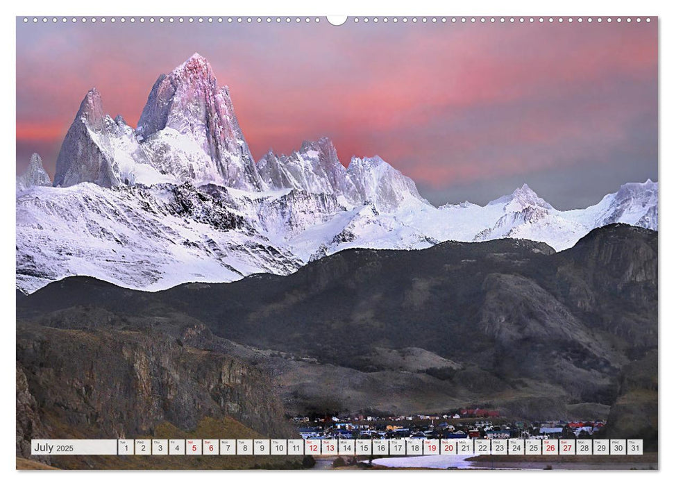 Patagonia, Argentina and Chile National Parks (CALVENDO Premium-Calendar 2025)