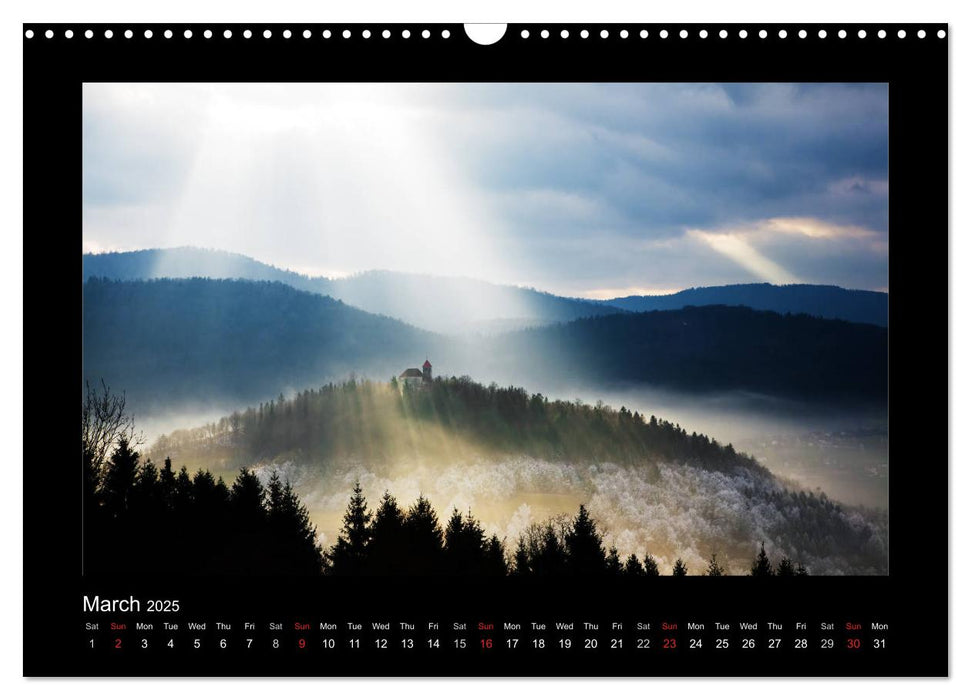 Landscapes of Slovenia (CALVENDO Monthly Calendar 2025)