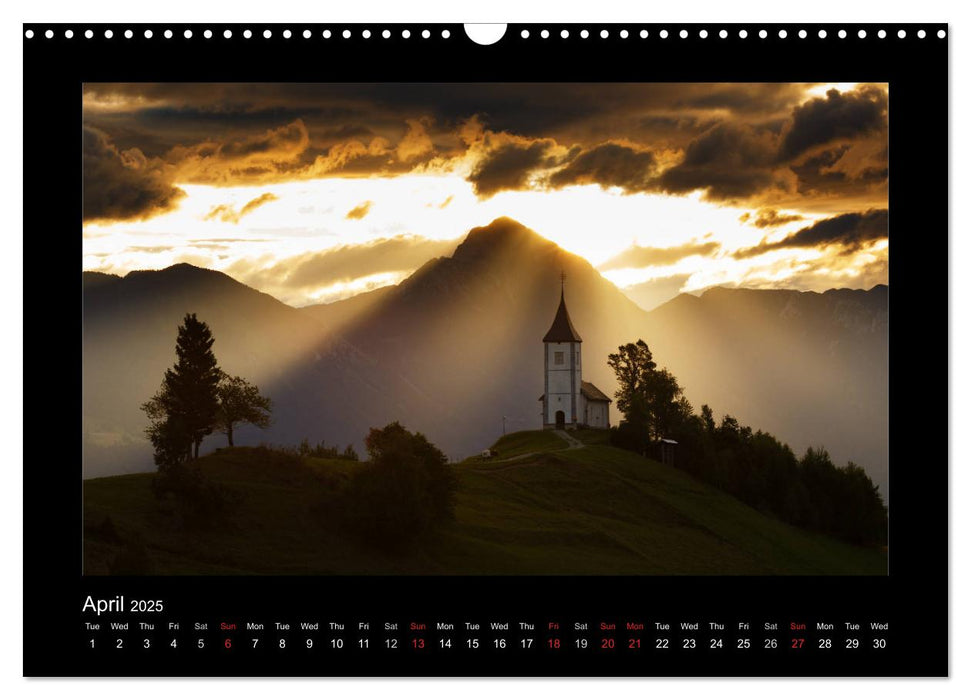 Landscapes of Slovenia (CALVENDO Monthly Calendar 2025)